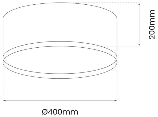 Plafonieră LED RONDO LED/18W/230V negru