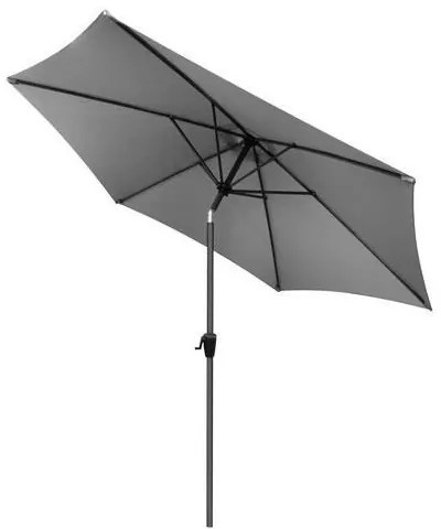 Umbrela cu varf inclinat 300 cm-Gri