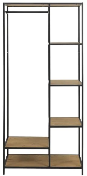 Cuier SARON, stejar/negru