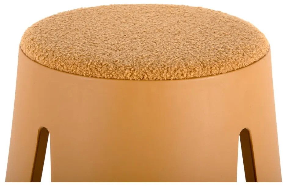 Scaun galben ocru din plastic Savor – Leitmotiv