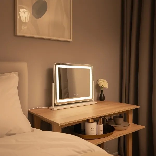 BRILAGI - oglindă de machiaj LED CALIFORNIA cu reglare a intensității LED/25W/230V 55x44 cm albă