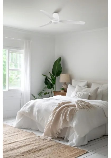 Ventilator de tavan FARO 33828WT PUNT TUB M alb d. 132 cm WT + telecomandă