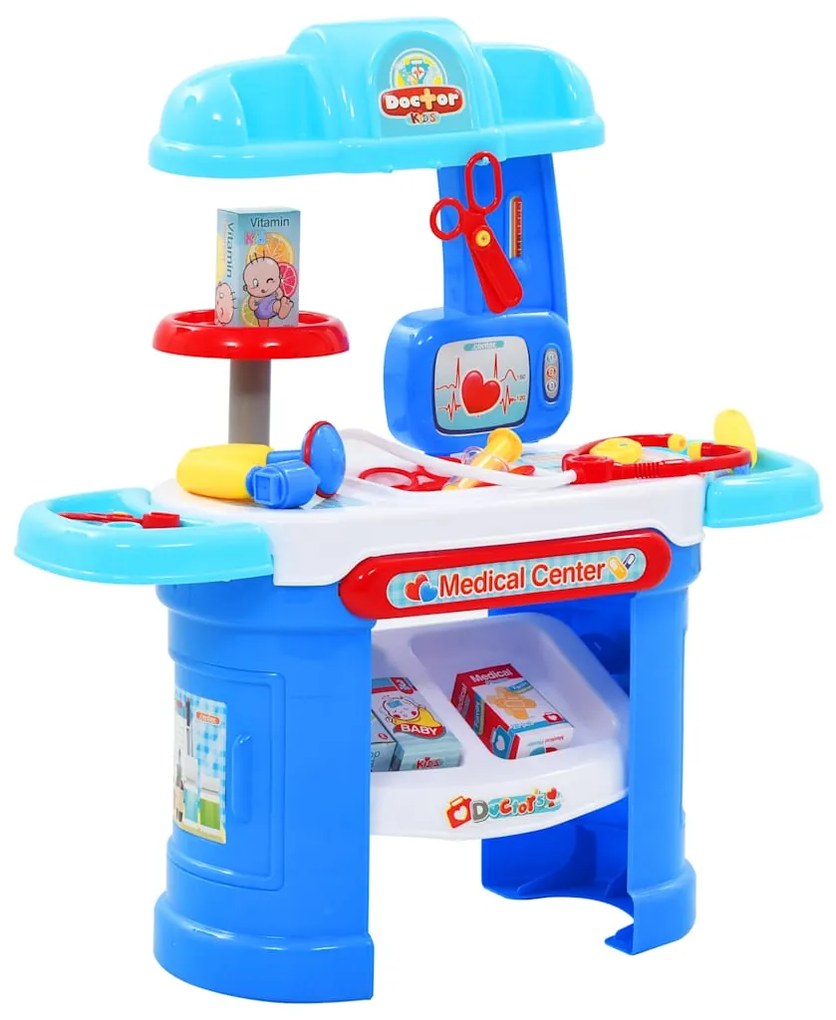 vidaXL Set de joacă doctor, pentru copii, 15 piese, 38x30x67,5 cm