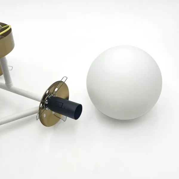 Brilagi - Lustră aplicată MALIVA, 4xE14/15W/230V, auriu/alb