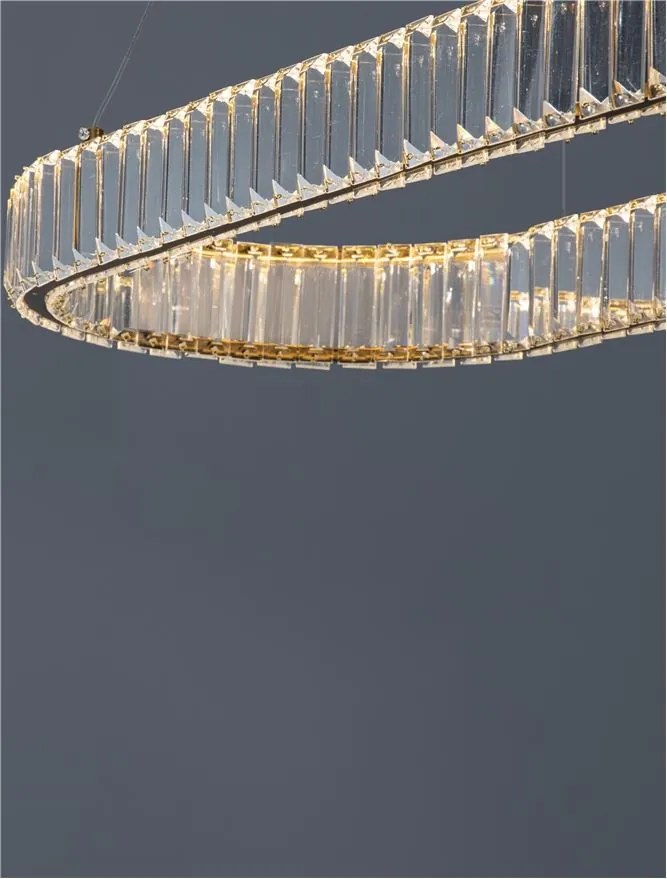 Lustra LED suspendata cristal design elegant AURELIA 48W