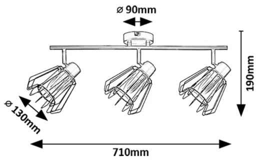 Spot Rabalux 73069 EMERENCIA 3xE14/40W/230V