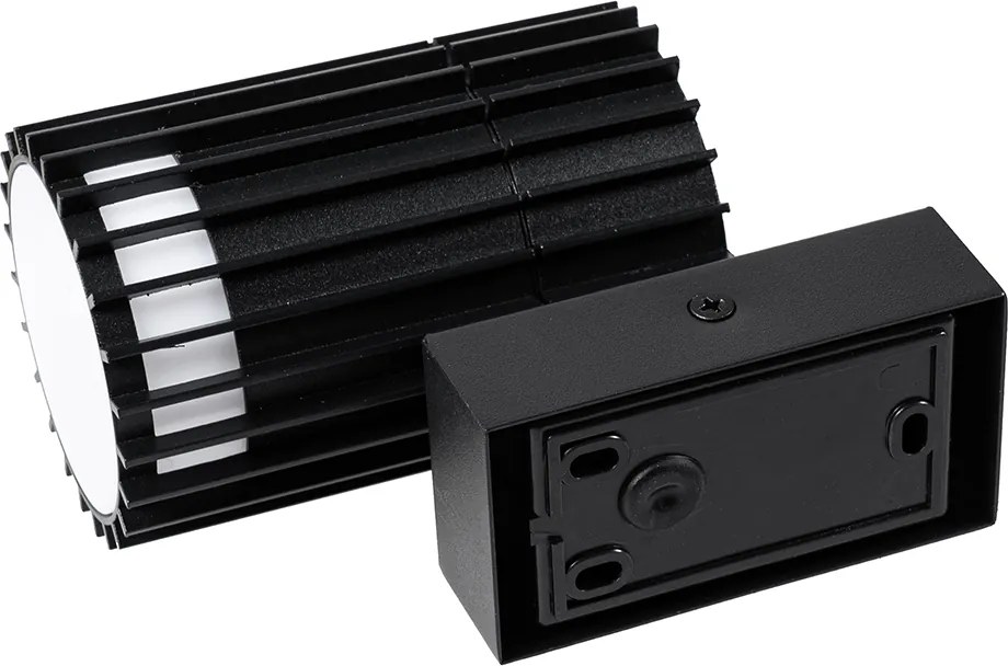 Aplică de perete exterioară de design negru IP44 - Boris