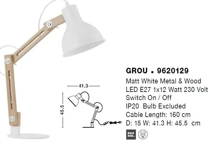 Veioza/Lampa de birou design decorativ GROU