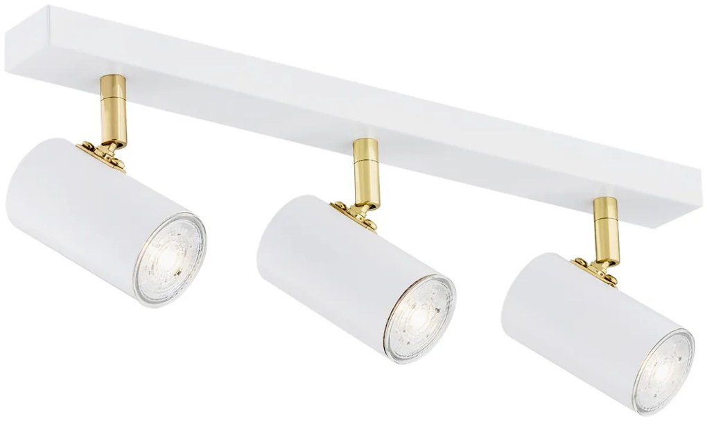 Plafoniera cu 3 spoturi design minimalist LAGOS alba
