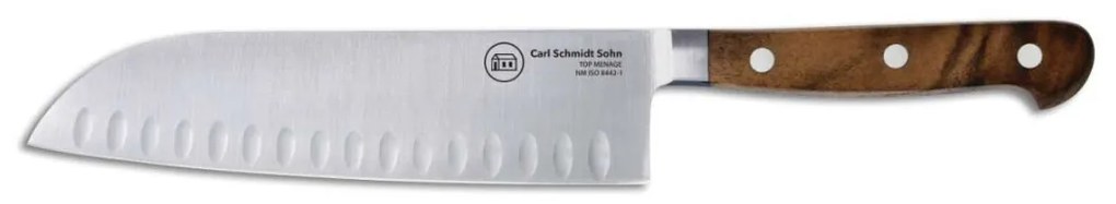 Cutit de legume santoku 18 cm inox HRC 58 Tessin Carl Schmidt Sohn 036744