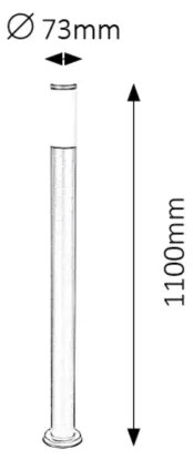 Rabalux 8148 - Lampă exterior BLACK TORCH 1xE27/25W/230V IP44