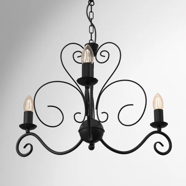 Lustră pe lanț MAURO 3xE14/60W/230V