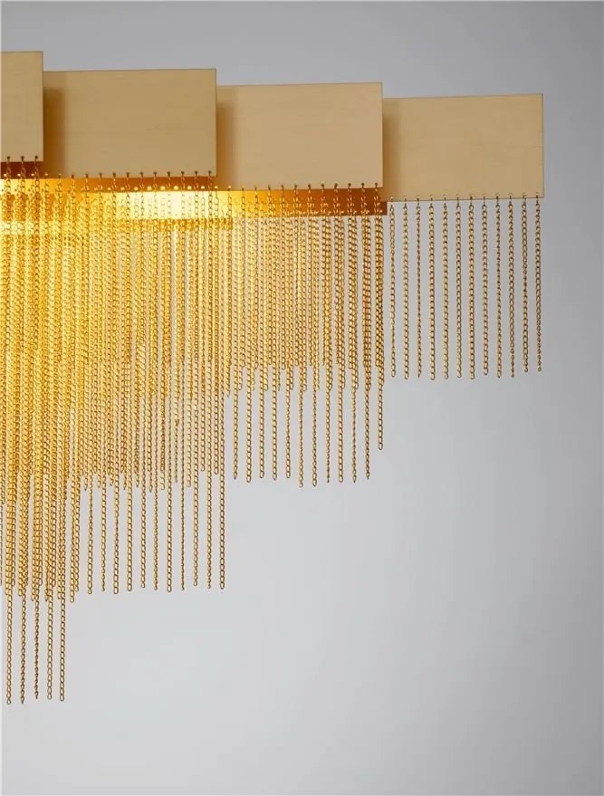 Lustra LED suspendata design modern REVIA aurie