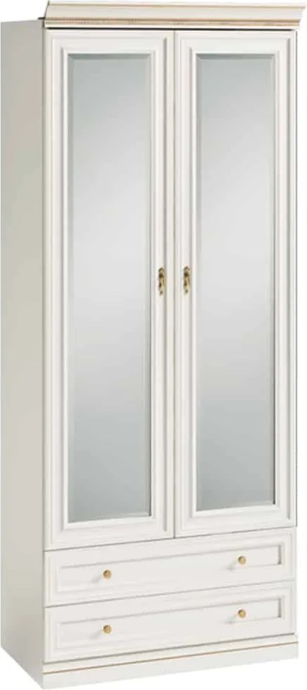 Dulap lemn masiv Vanna VII 2 Uși, 100,4 × 62,5 × 245,8 cm