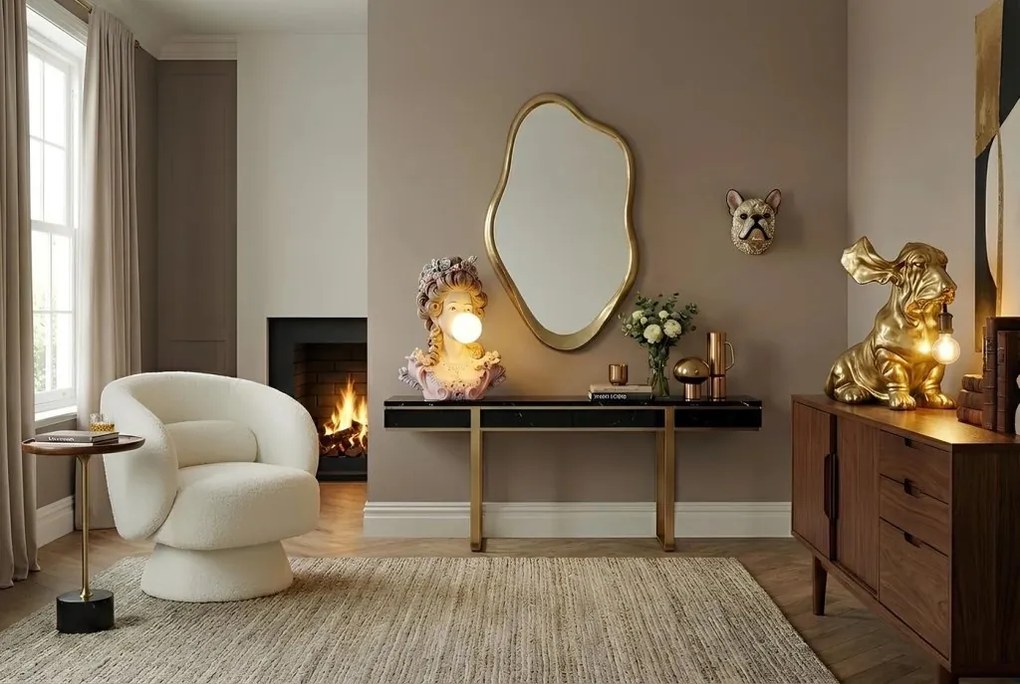 Lampa de masa sub forma de bust LADY 60cm