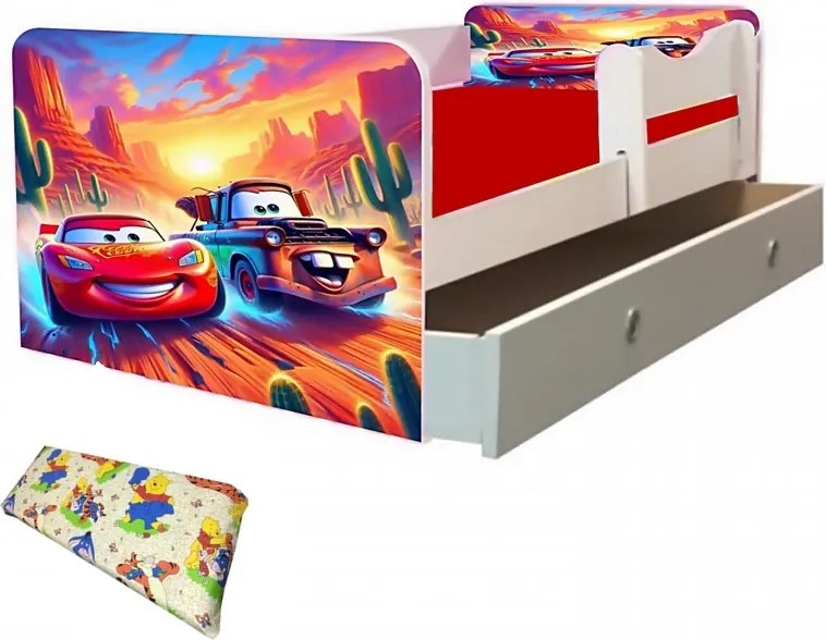 Junior Cars cu saltea si sertar