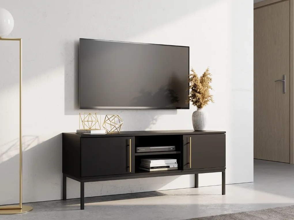 Dulap TV LANZZI 120x40 cm, negru