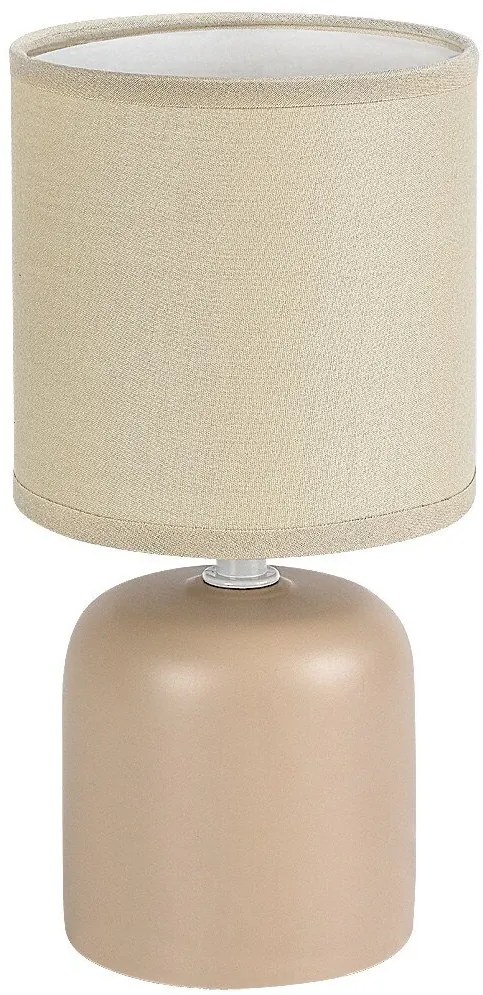 Lampa de masa ceramica si abajur bej Daphni