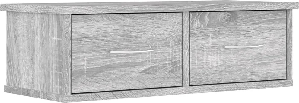 vidaXL Dulap de perete, sonoma gri, 60x26x18,5 cm, lemn prelucrat