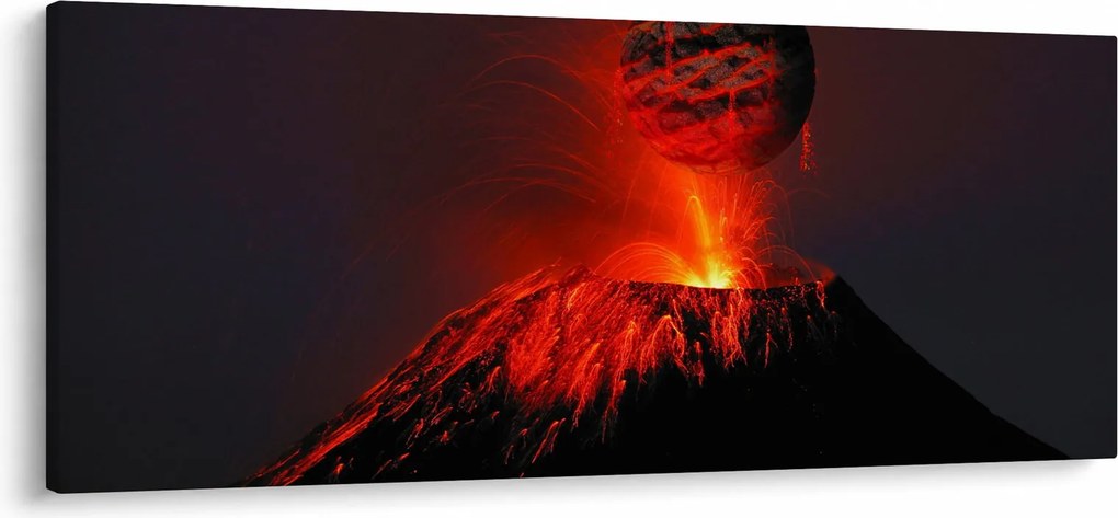 Tablou cu vulcan (120x50 cm)