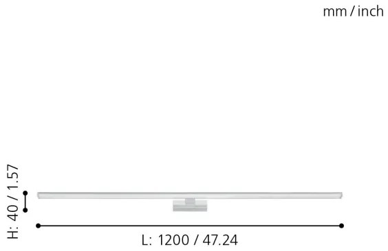 Aplică LED pentru oglindă de baie Eglo 99297 PANDELLA LED/14W/230V IP44