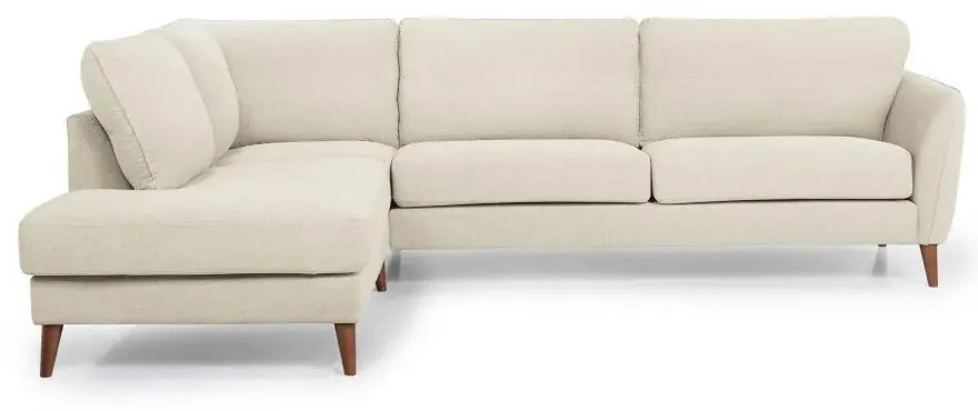 Colțar alb/bej (cu șezlong pe partea stângă ) Paris - Scandic