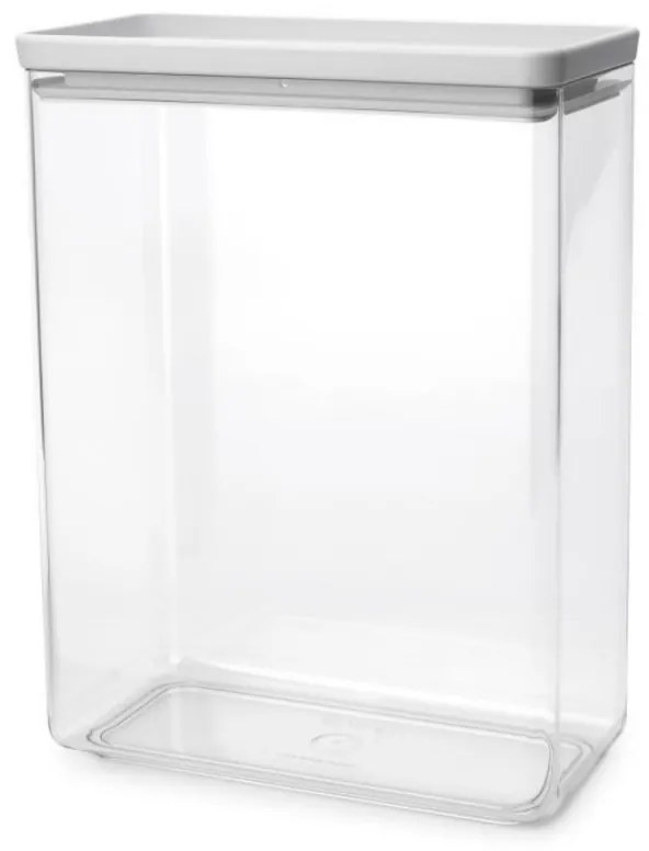 Cutie de depozitare Brabantia Tasty+ Stackable 1008878, 5,4 L, Sigiliu din silicon, Fara BPA, Gri deschis