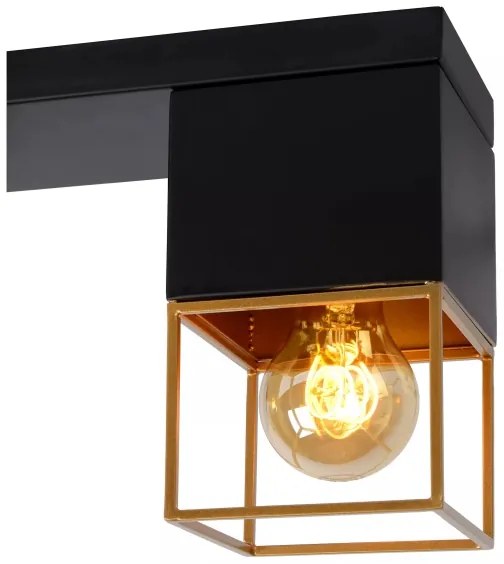 Plafonieră Lucide 21120/03/30 RIXT 3xE27/40W/230V negru