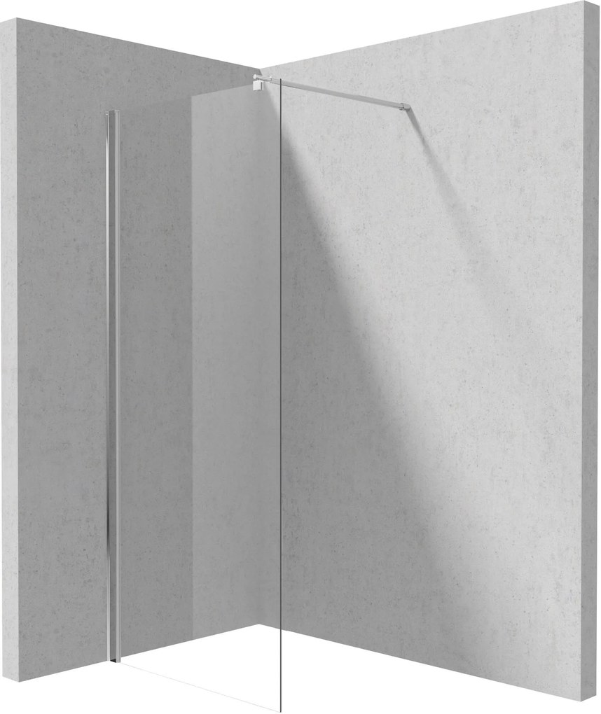 Deante Kerria Plus perete cabină de duș walk-in 80 cm crom luciu/sticla transparentă KTS_038P