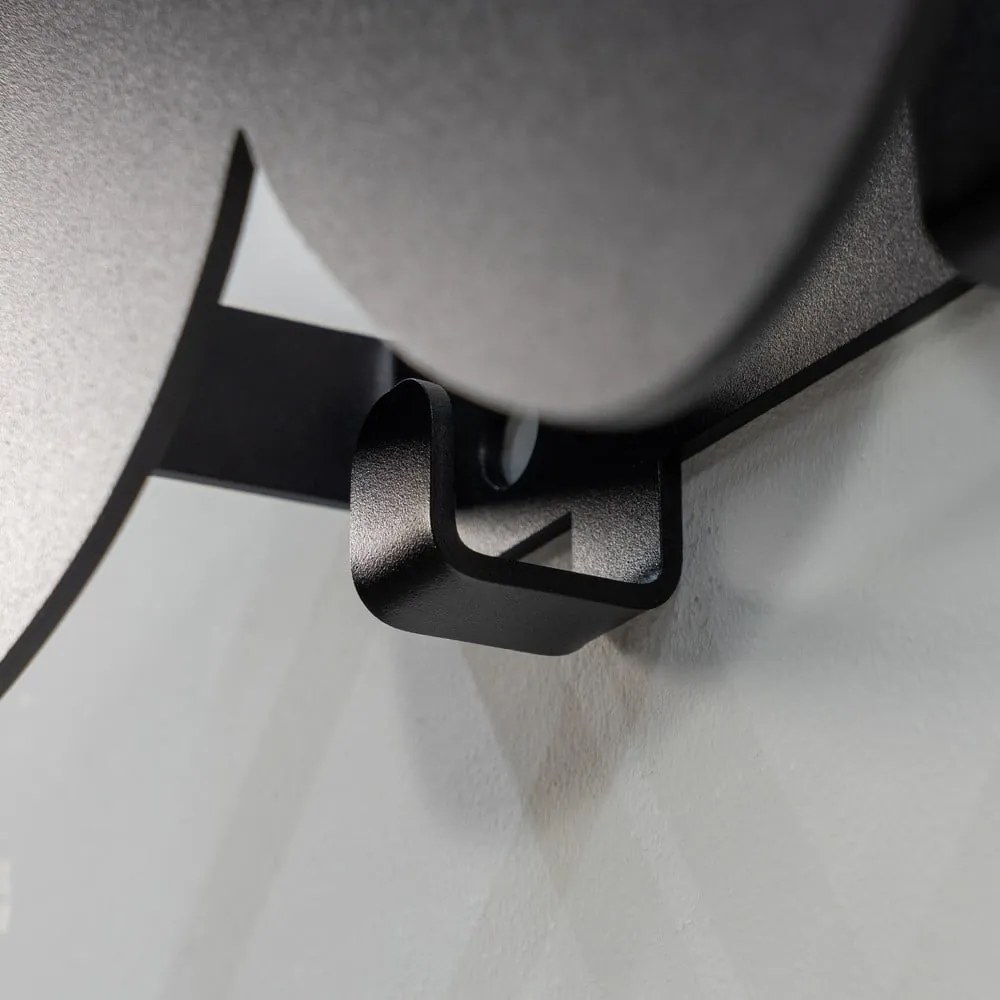 Cuier de perete negru din metal 35 cm Tumulo – Spinder Design