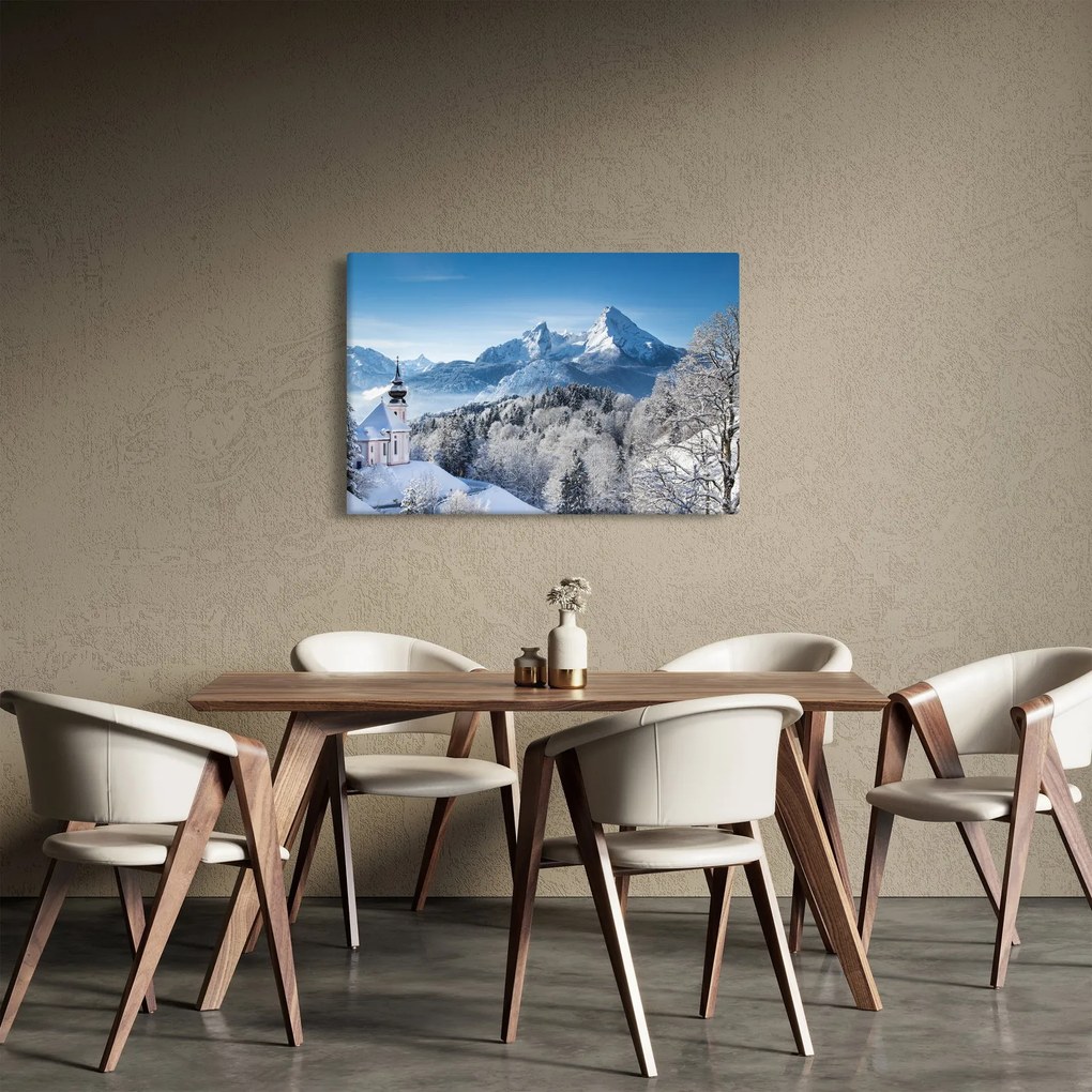 Tablou - Peisaj cu ninsoare (90x60 cm)