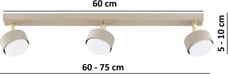 Brilagi - spot LED RGB dimabil MONO 3xGX53/14W/230V Wi‑Fi Tuya bej