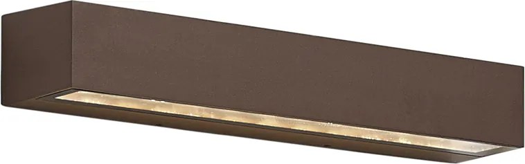 Lampă industrială de exterior de perete maro rugină 38cm incl. LED IP65 - Hannah