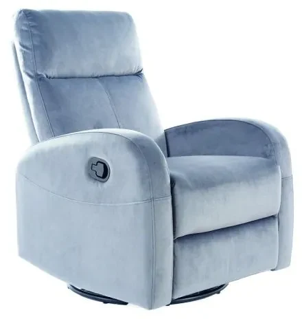 Fotoliu Recliner Olimp, Catifea Gri Bluvel 14