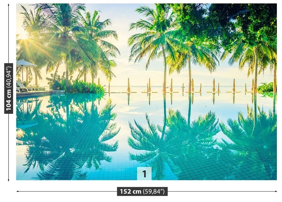Fototapet Palms Pool