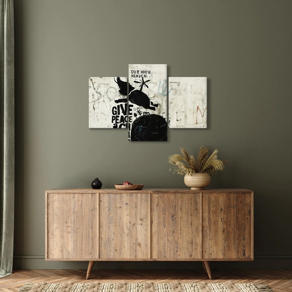 Tablou - Elefant deasupra solului (90x60 cm)