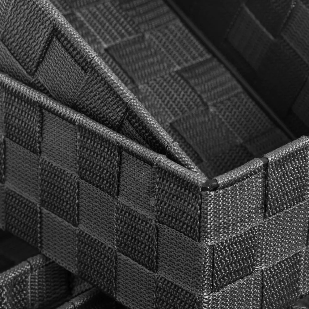 Coșuri din material textil pentru baie gri în set de 7 buc. - Casa Selección