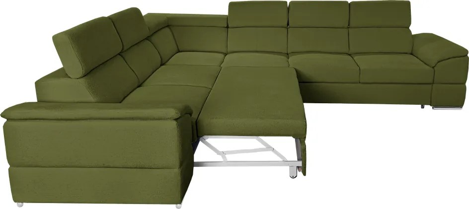 Colţar, ţesătură verde Majestic, SEGORIA LUX