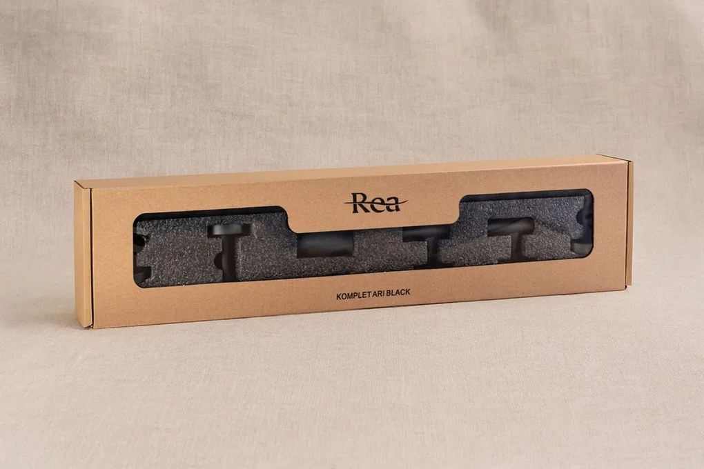 Set accesorii pentru baie Ari 4 piese negru