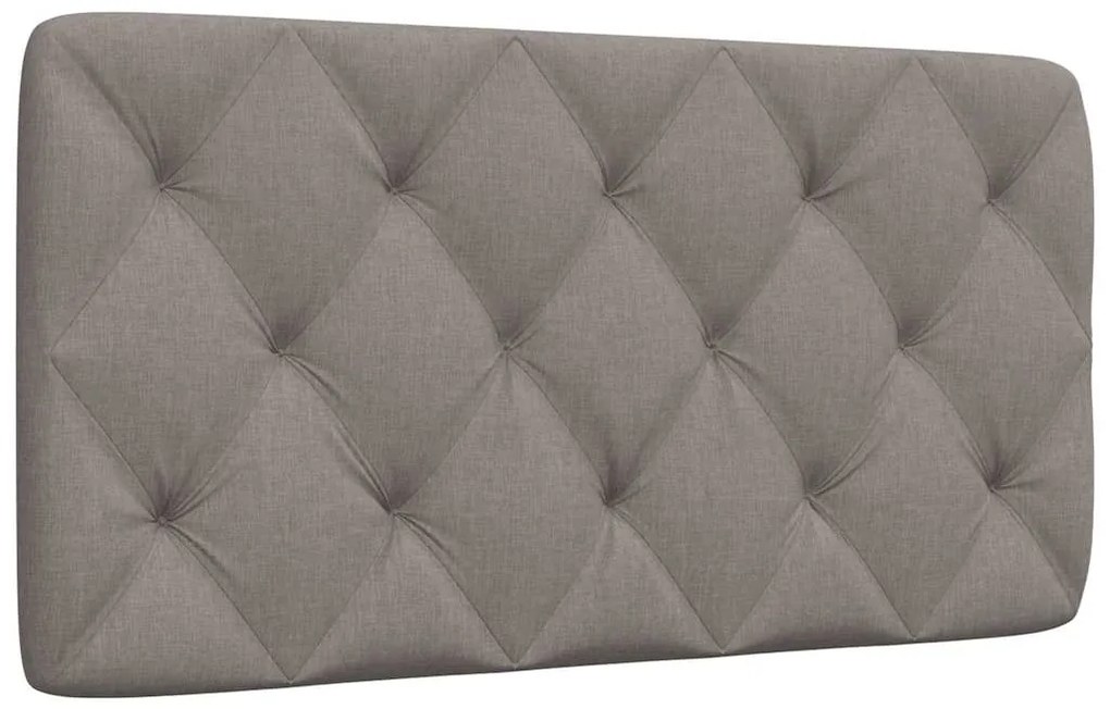 vidaXL Pernă pentru tăblie de pat, gri taupe, 100 cm, material textil