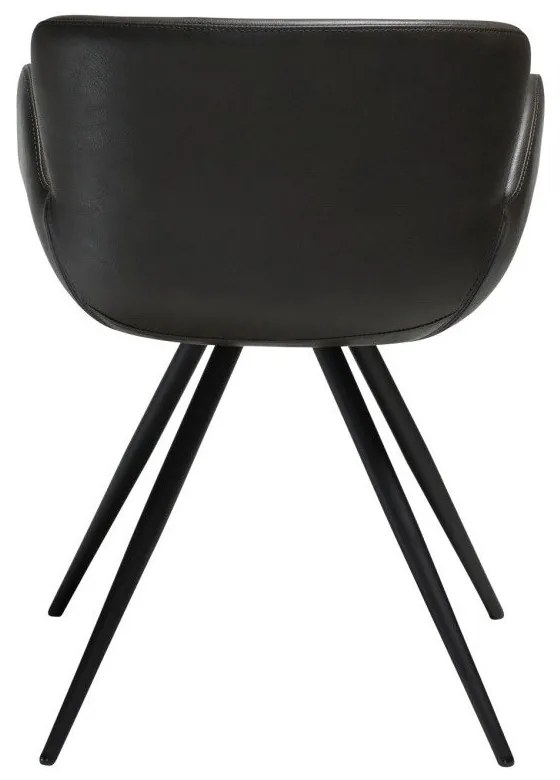 Scaun de sufragerie gri cu cotiere tapițat Gaia – DAN-FORM Denmark