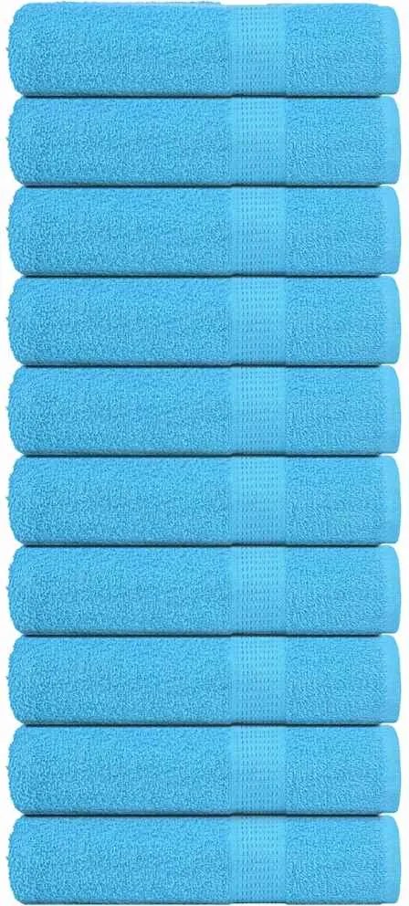 vidaXL Prosoape de baie, FROGN, 10 buc., turcoaz, 100x150 cm, 360 g/m²
