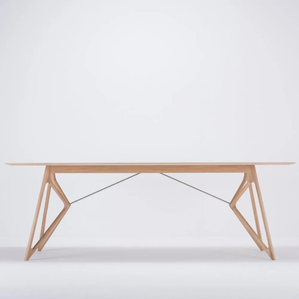 Masă de dining cu blat din lemn de stejar 220x90 cm Tink - Gazzda