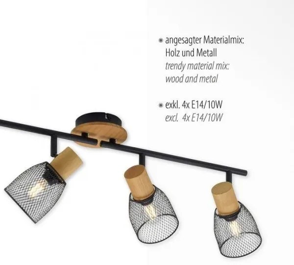 Spot JUST LIGHT. 15194-79 TAMIS 4xE14/10W/230V