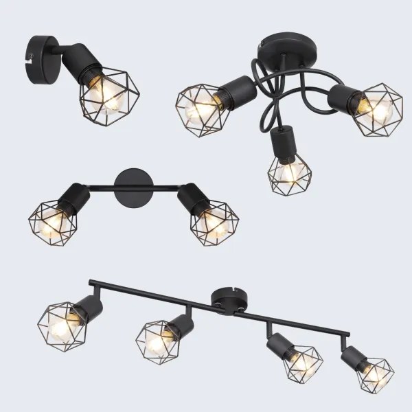 Brilagi - Lustră aplicată CAGE 3xE14/40W/230V