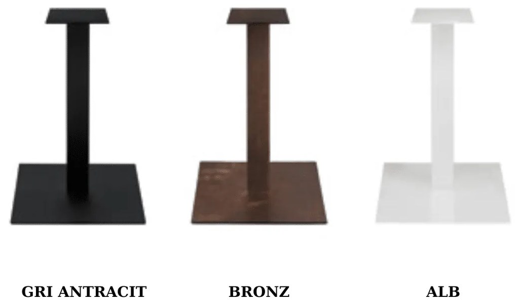 PICIOR MASA METALIC PATRAT -HORECA- - BRONZ - H 105 CM