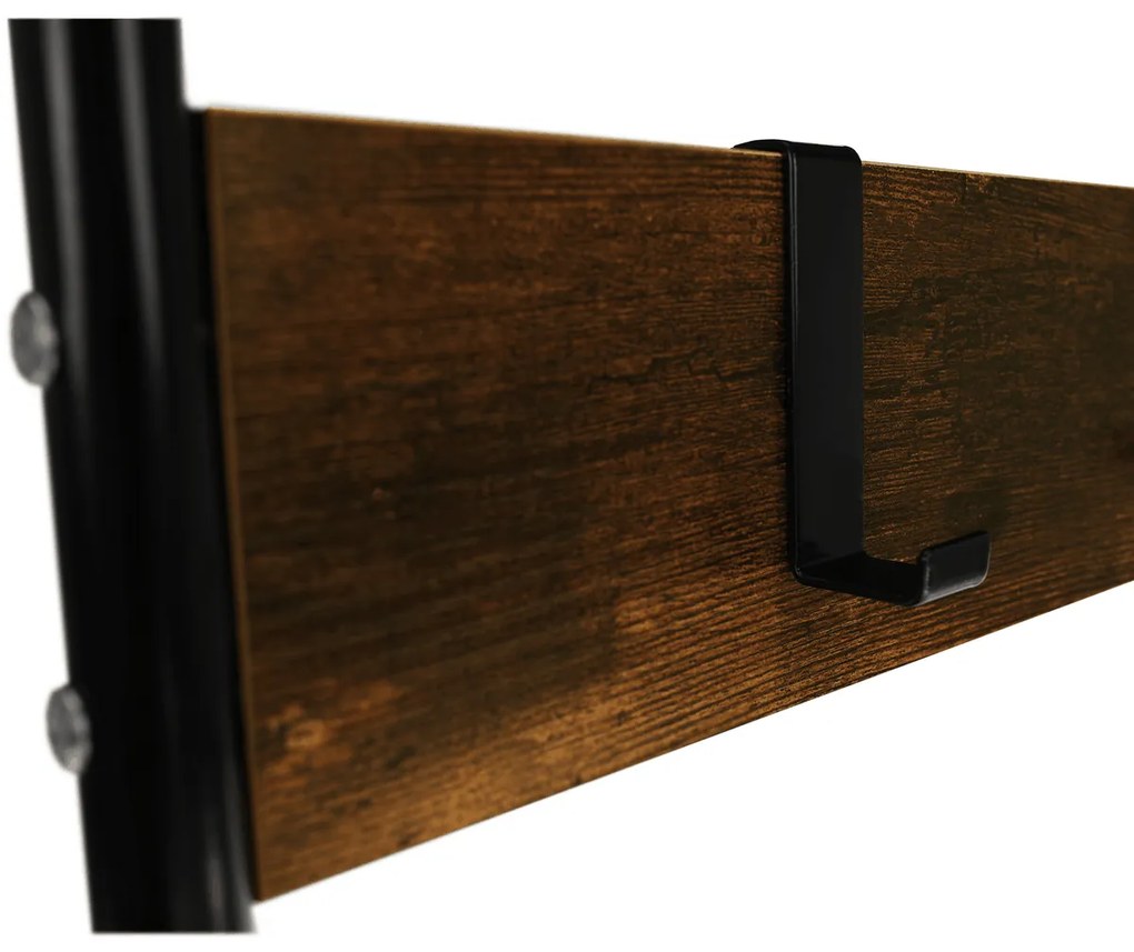 Suport de haine cu pantofar Kelam,79 x 32 x 185 cm