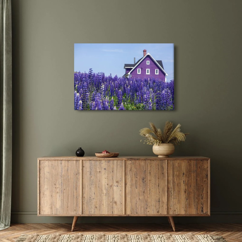 Tablou cu câmp de lavanda (90x60 cm)
