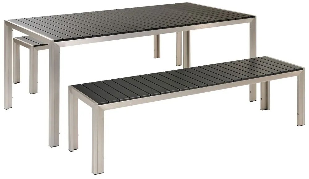 Set mobilier de grădină Narza (negru). 1081640