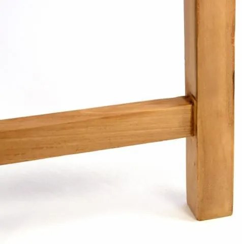 Set banci și masă de grădină, tec tratat, 135 cm